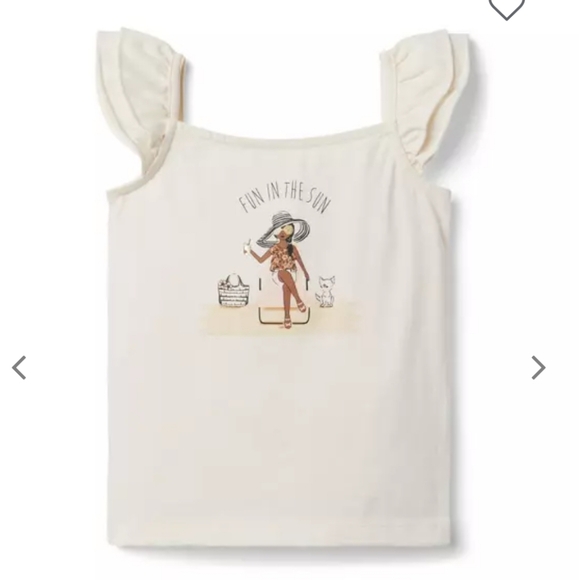 Janie and Jack Fun in the Sun Ruffle Sleeve Top 12-18 months - Picture 1 of 7